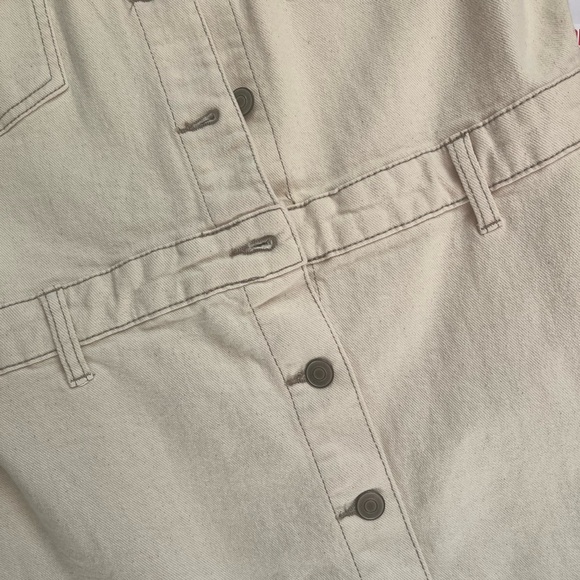 Celebrity Pink Juniors Button Up Denim Mini Dress With Belt Loops Size: L - Picture 3 of 7